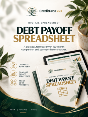 Debt Payoff Spreadsheet cover