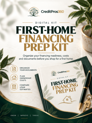 First-Home Financing Prep Kit cover