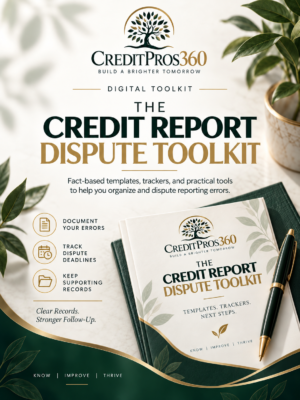 Credit Report Dispute Toolkit